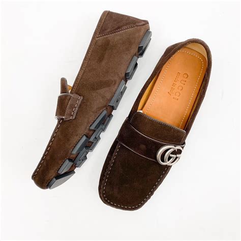 ebay men's noel gucci|Gucci Men's Noel Drivers Queen Brown Suede loafers US Size 8 .